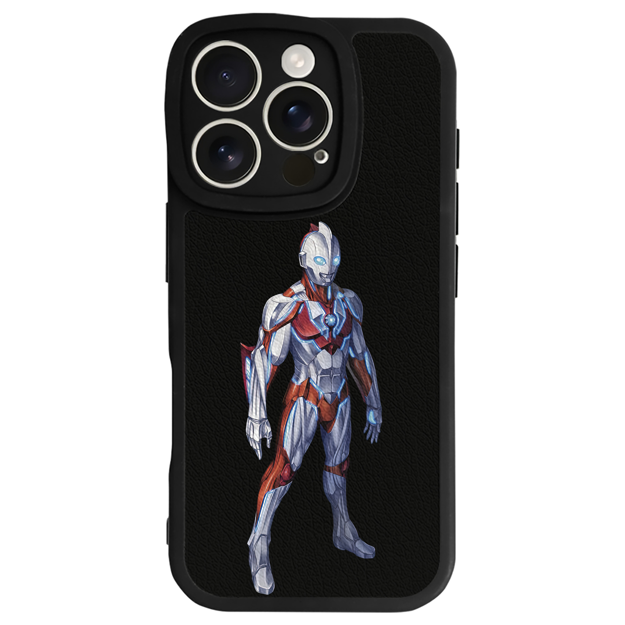 （画像用） ウルトラマン Ultraman 【iPhone 16シリーズ対応】シリコンスマホケース（レザー調） 材質：シリコン